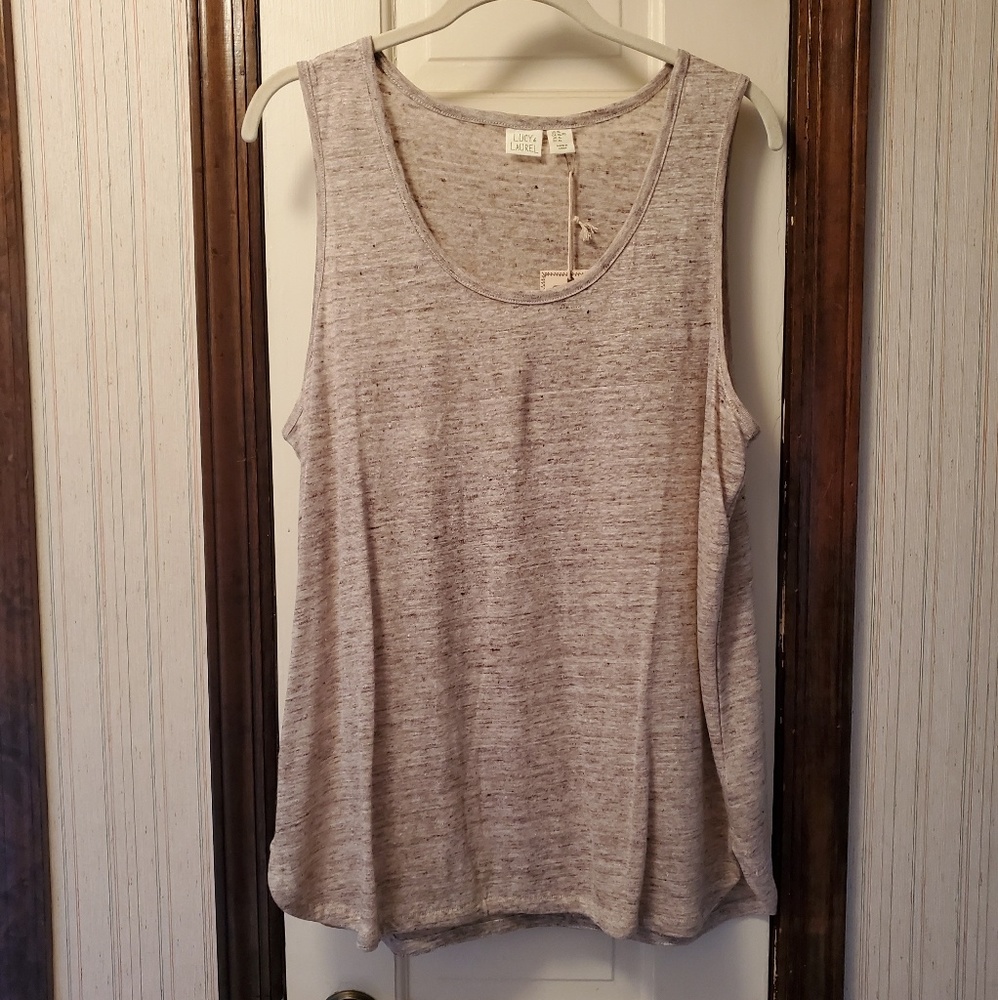 NWT  Linen sleeveless top